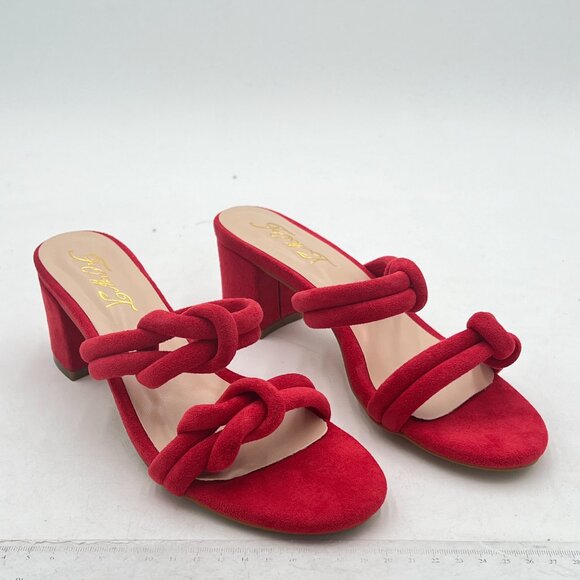 FOWT  Women Open Toe Comfortable Block Low Heel Mules Trendy Slip On Summer Casu main image 3